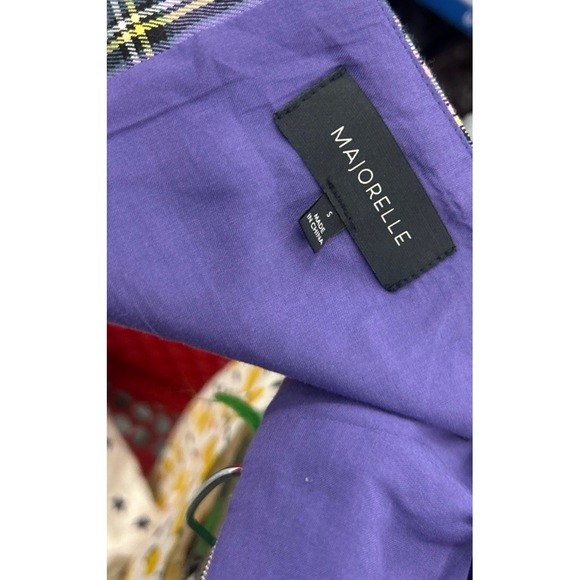 Majorelle Serrano Bandeau Crop Tube Top Rave Clueless Plaid Revolve Club Large - Picture 2 of 4